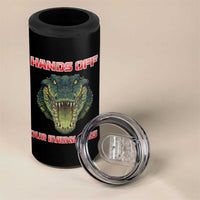 Hands Off Our Everglades 4 in 1 Can Cooler Tumbler Fierce Alligator Protest - Wonder Print Shop