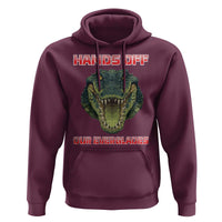 Hands Off Our Everglades Hoodie Fierce Alligator Protest - Wonder Print Shop