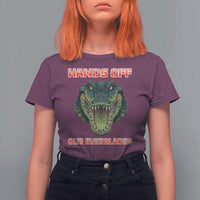Hands Off Our Everglades T Shirt For Women Fierce Alligator Protest - Wonder Print Shop