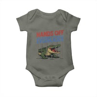 Hands Off Everglades Baby Onesie Alligator Protest - Wonder Print Shop
