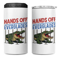 Hands Off Everglades 4 in 1 Can Cooler Tumbler Alligator Protest - Wonder Print Shop