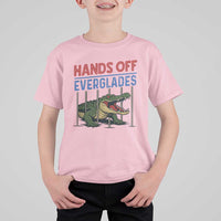 Hands Off Everglades T Shirt For Kid Alligator Protest - Wonder Print Shop