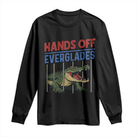 Hands Off Everglades Long Sleeve Shirt Alligator Protest - Wonder Print Shop