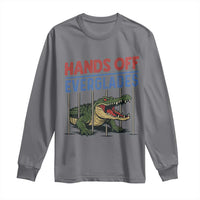 Hands Off Everglades Long Sleeve Shirt Alligator Protest - Wonder Print Shop