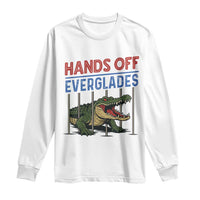 Hands Off Everglades Long Sleeve Shirt Alligator Protest - Wonder Print Shop