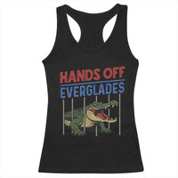 Hands Off Everglades Racerback Tank Top Alligator Protest - Wonder Print Shop
