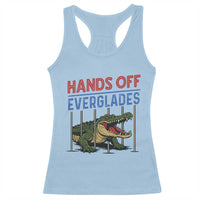 Hands Off Everglades Racerback Tank Top Alligator Protest - Wonder Print Shop
