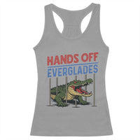 Hands Off Everglades Racerback Tank Top Alligator Protest - Wonder Print Shop