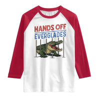 Hands Off Everglades Raglan Shirt Alligator Protest - Wonder Print Shop