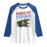Hands Off Everglades Raglan Shirt Alligator Protest - Wonder Print Shop