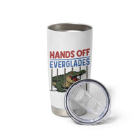 Hands Off Everglades Tumbler Cup Alligator Protest - Wonder Print Shop