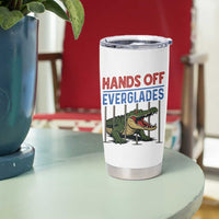 Hands Off Everglades Tumbler Cup Alligator Protest - Wonder Print Shop