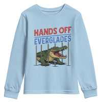 Hands Off Everglades Youth Sweatshirt Alligator Protest - Wonder Print Shop