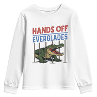 Hands Off Everglades Youth Sweatshirt Alligator Protest - Wonder Print Shop