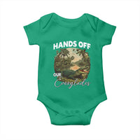 Hands Off Our Everglades Baby Onesie Vintage Alligator Swamp - Wonder Print Shop