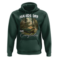 Hands Off Our Everglades Hoodie Vintage Alligator Swamp - Wonder Print Shop