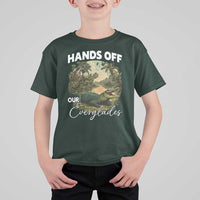 Hands Off Our Everglades T Shirt For Kid Vintage Alligator Swamp - Wonder Print Shop