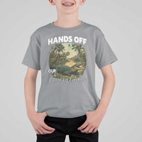 Hands Off Our Everglades T Shirt For Kid Vintage Alligator Swamp - Wonder Print Shop