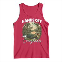 Hands Off Our Everglades Tank Top Vintage Alligator Swamp - Wonder Print Shop