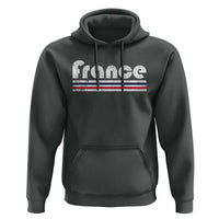 Vintage France Flag Distressed Retro Graphic Hoodie Patriotic French Heritage Pride Gift