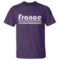 Vintage France Flag Distressed Retro Graphic T Shirt Patriotic French Heritage Pride Gift
