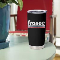 Vintage France Flag Distressed Retro Graphic Tumbler Cup Patriotic French Heritage Pride Gift
