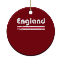 Vintage England Retro Distressed Graphic Ceramic Ornament Patriotic English Heritage Pride Souvenir