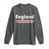 Vintage England Retro Distressed Graphic Long Sleeve Shirt Patriotic English Heritage Pride Souvenir