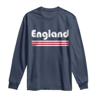 Vintage England Retro Distressed Graphic Long Sleeve Shirt Patriotic English Heritage Pride Souvenir