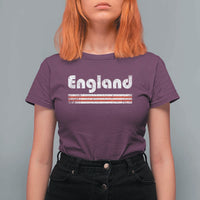 Vintage England Retro Distressed Graphic T Shirt For Women Patriotic English Heritage Pride Souvenir