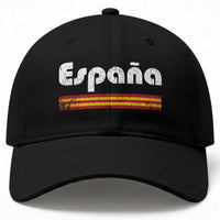 Vintage Espana Espanol Retro Distressed Graphic Baseball Cap Patriotic Spanish Spain Flag Heritage Pride Souvenir
