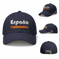 Vintage Espana Espanol Retro Distressed Graphic Baseball Cap Patriotic Spanish Spain Flag Heritage Pride Souvenir