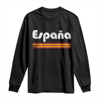 Vintage Espana Espanol Retro Distressed Graphic Long Sleeve Shirt Patriotic Spanish Spain Flag Heritage Pride Souvenir
