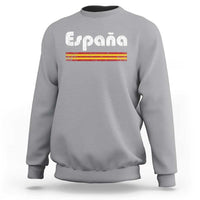 Vintage Espana Espanol Retro Distressed Graphic Sweatshirt Patriotic Spanish Spain Flag Heritage Pride Souvenir