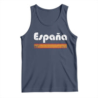 Vintage Espana Espanol Retro Distressed Graphic Tank Top Patriotic Spanish Spain Flag Heritage Pride Souvenir