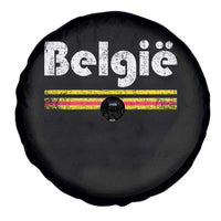 Retro Belgie Belgium Flag Distressed Graphic in Dutch Spare Tire Cover Proud Belgian Heritage and Country Roots Pride Gift