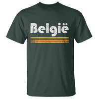 Retro Belgie Belgium Flag Distressed Graphic in Dutch T Shirt Proud Belgian Heritage and Country Roots Pride Gift