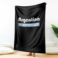 Vintage Argentina Retro Distressed Graphic Throw Blanket Patriotic Argentine Heritage Pride Souvenir