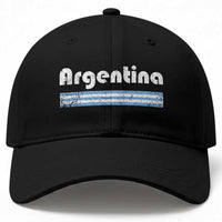 Vintage Argentina Retro Distressed Graphic Baseball Cap Patriotic Argentine Heritage Pride Souvenir