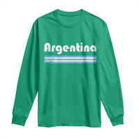 Vintage Argentina Retro Distressed Graphic Long Sleeve Shirt Patriotic Argentine Heritage Pride Souvenir