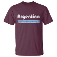Vintage Argentina Retro Distressed Graphic T Shirt Patriotic Argentine Heritage Pride Souvenir