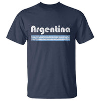 Vintage Argentina Retro Distressed Graphic T Shirt Patriotic Argentine Heritage Pride Souvenir