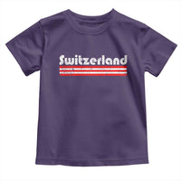 Vintage Switzerland Retro Distressed Graphic Toddler T Shirt Patriotic Swiss Heritage Pride Souvenir