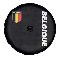 Belgique Belgium Flag Shield Minimalist Graphic Spare Tire Cover French Belgian Pride and European Heritage Souvenir