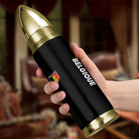 Belgique Belgium Flag Shield Minimalist Graphic Bullet Tumbler French Belgian Pride and European Heritage Souvenir