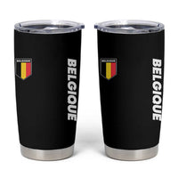 Belgique Belgium Flag Shield Minimalist Graphic Tumbler Cup French Belgian Pride and European Heritage Souvenir