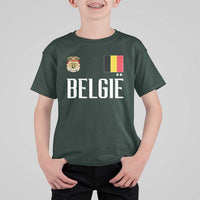 Royal Coat of Arms Belgie Crest Graphic T Shirt For Kid Traditional Belgium Belgian Flag and Lion Heritage Pride Gift