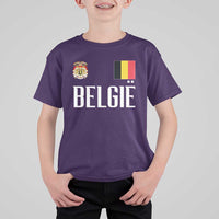 Royal Coat of Arms Belgie Crest Graphic T Shirt For Kid Traditional Belgium Belgian Flag and Lion Heritage Pride Gift