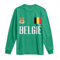 Royal Coat of Arms Belgie Crest Graphic Long Sleeve Shirt Traditional Belgium Belgian Flag and Lion Heritage Pride Gift