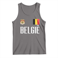 Royal Coat of Arms Belgie Crest Graphic Tank Top Traditional Belgium Belgian Flag and Lion Heritage Pride Gift